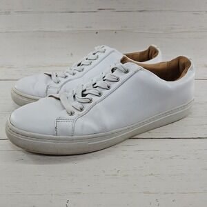 Thursday Everyday Mens Size‎ 11 White Leather Lace Up Low Top Casual Shoes